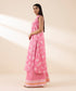 Women's Unstitched Lawn Printed Pink 3 Piece Suit